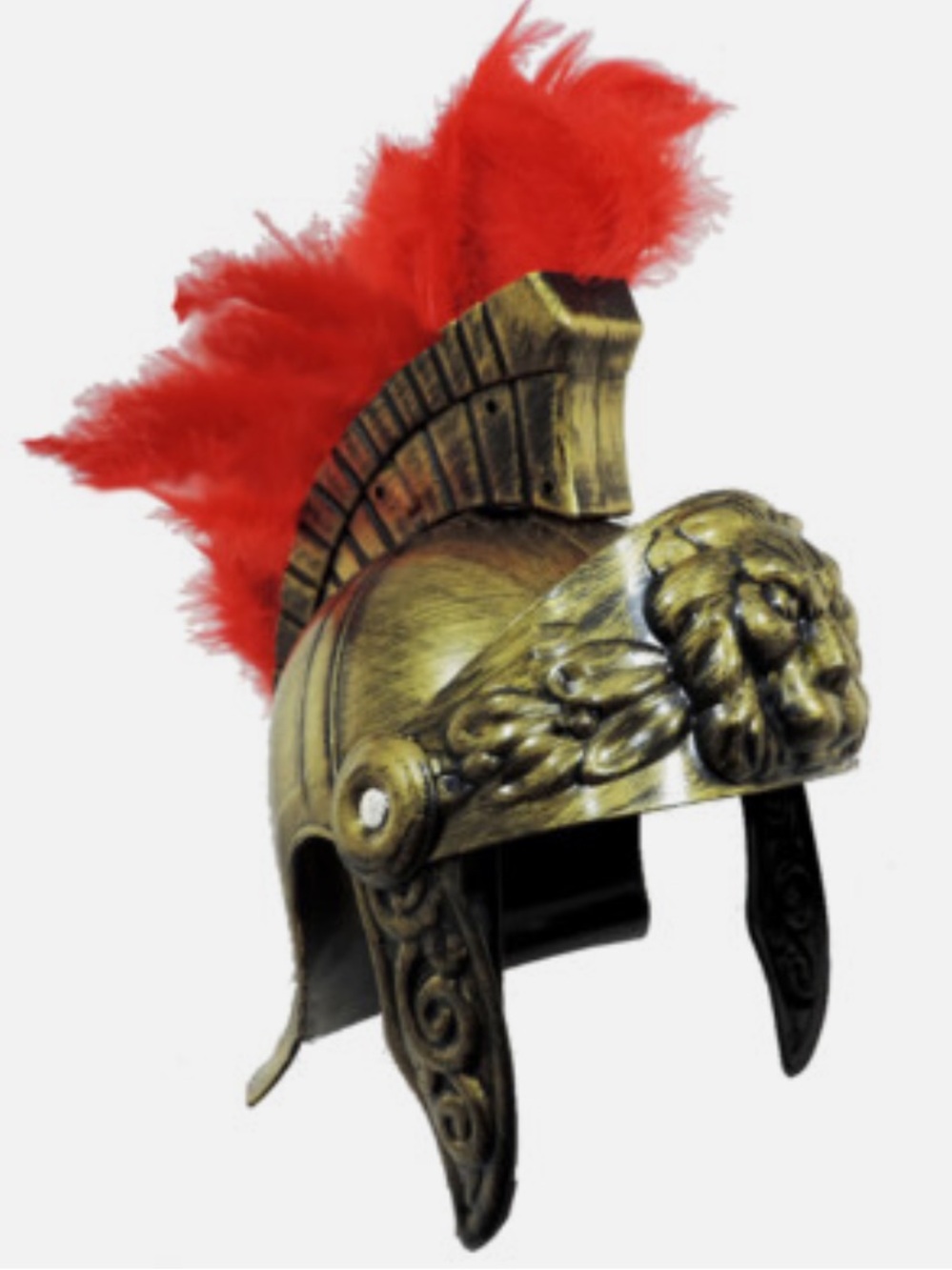 NWT Roman Warrior Gladiator Cosplay Helmet with Red Plume
